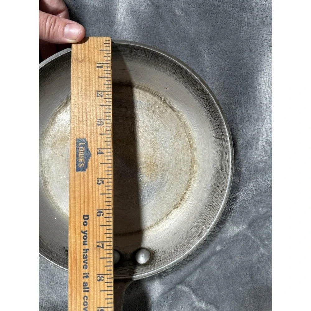 De Buyer Frying Pan 9.8 In Aluminum Skillet Silver Flat Bottom Cookware